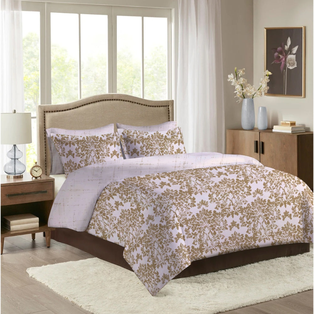 Varessa Nans 100% Cotton Printed King Comforter Set (5 Pcs)