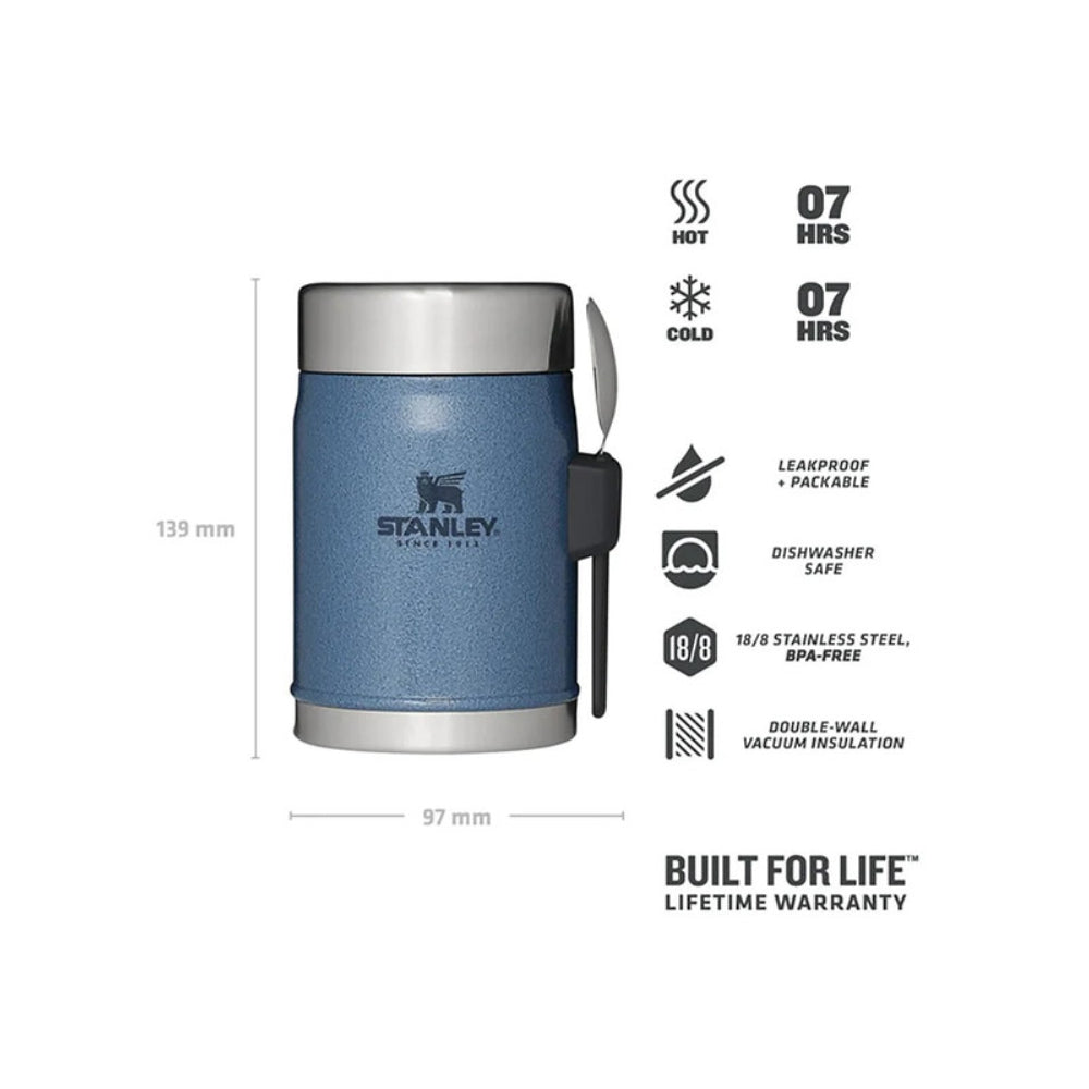 Stanley CLA 414ml / 14oz Vac Food Jar + Spork H.Lake