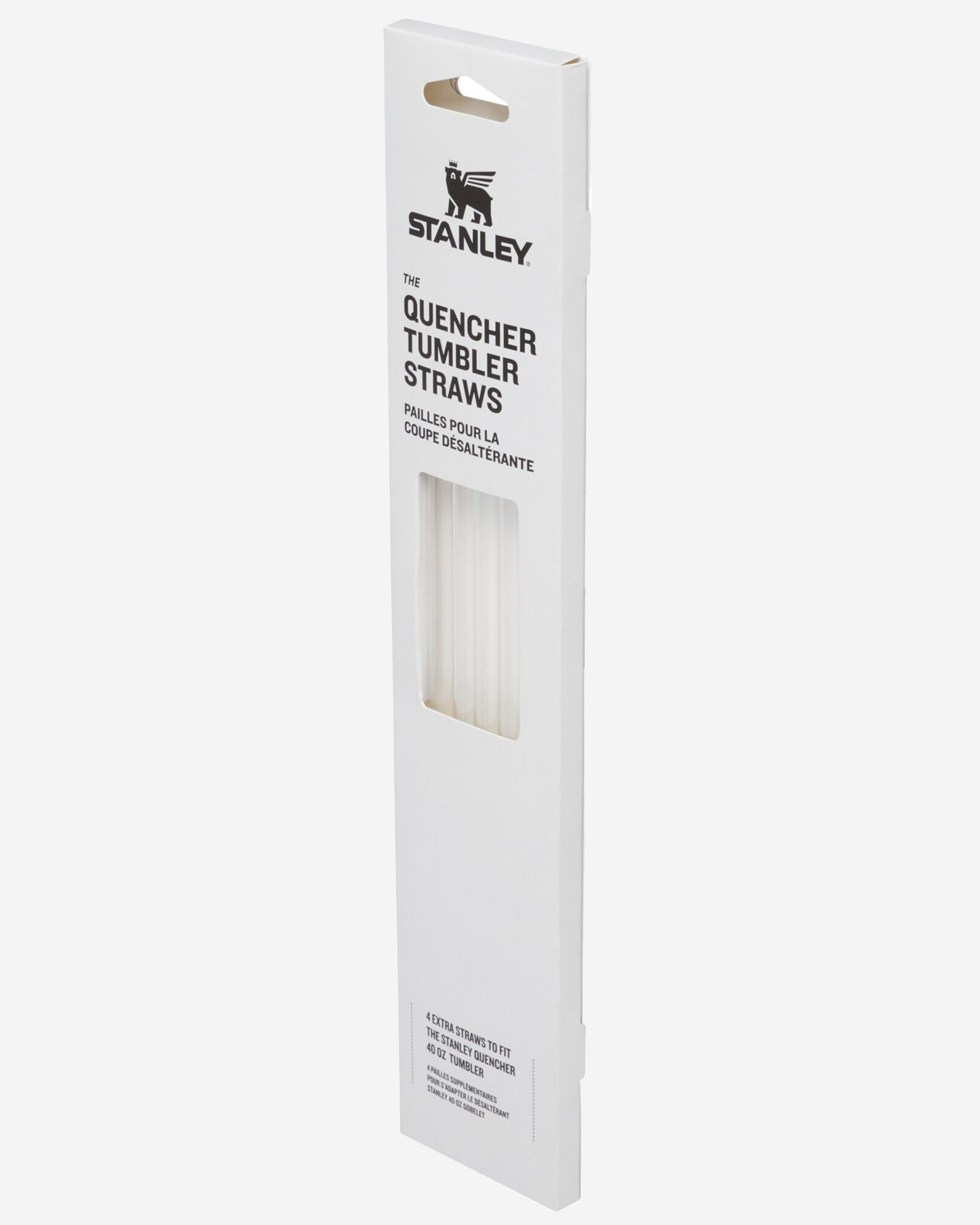 Stanley Quencher Tumbler Straws 40 oz Clear 4 Pack