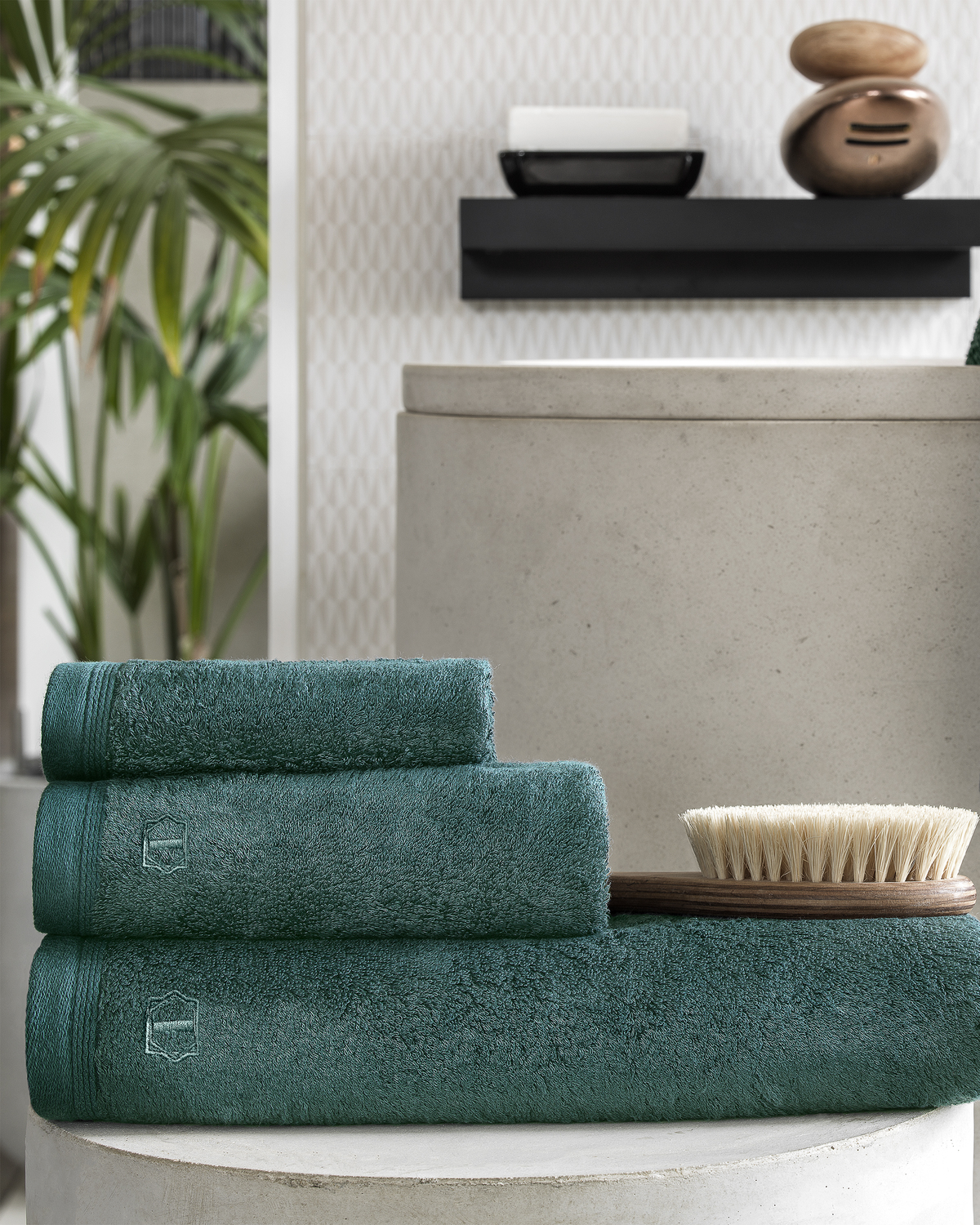 Togas Poitiers Washcloth Set in Emerald