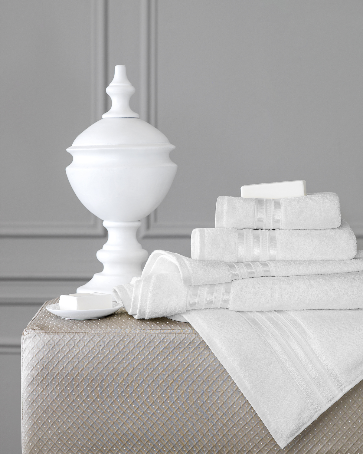 Togas Arcadia Hand Towel in White