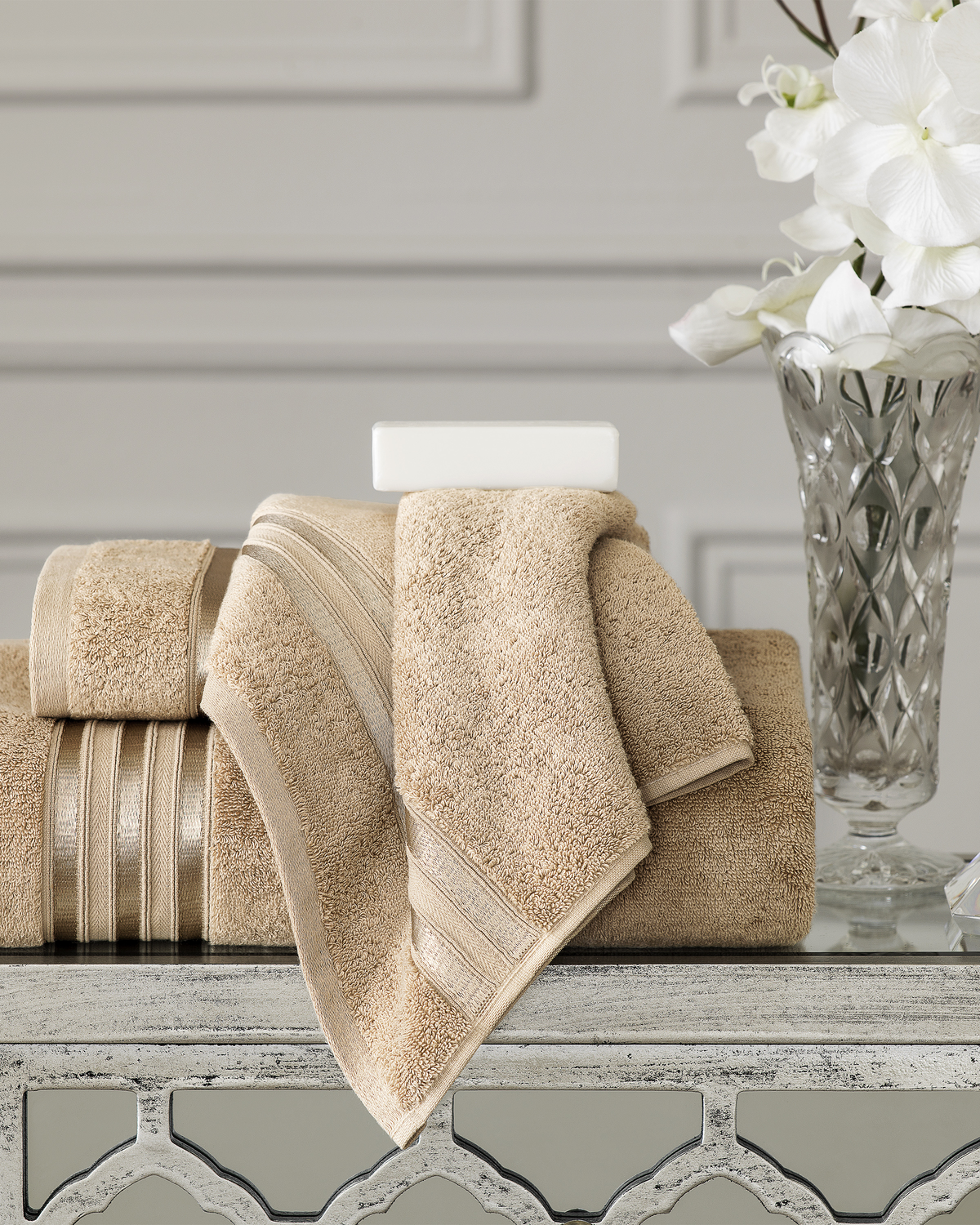 Togas Arcadia Guest Towel in Beige