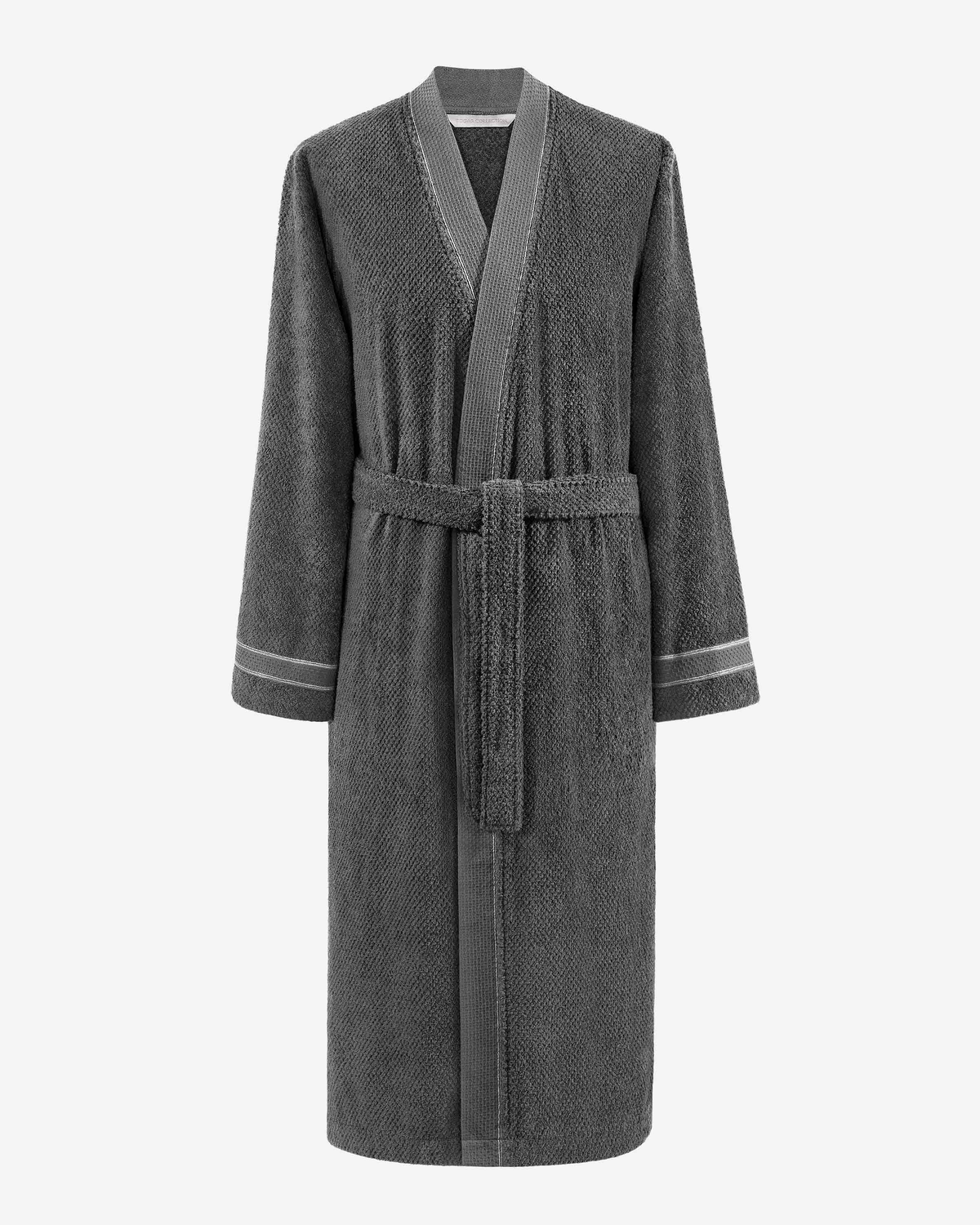 Togas Miel Terry Velour Men's Robe in Dark Grey