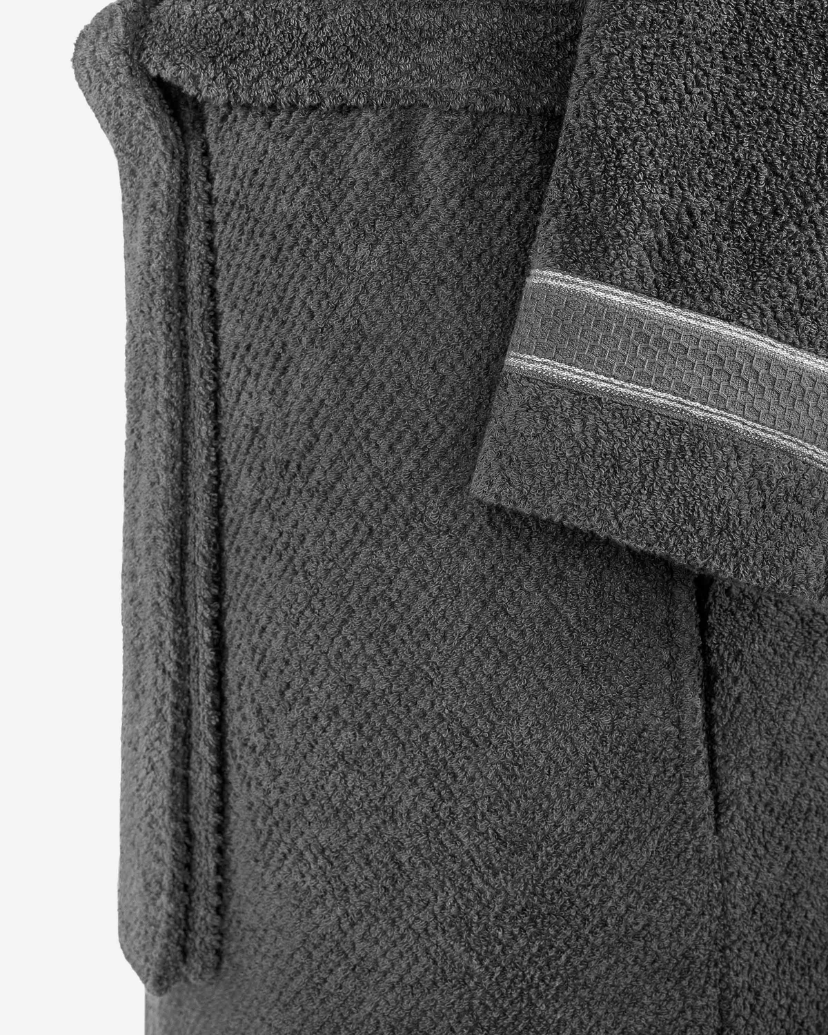 Togas Miel Terry Velour Men's Robe in Grey