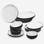 Fissman Durable Porcelain Tableware Set Onyx 12 Piece