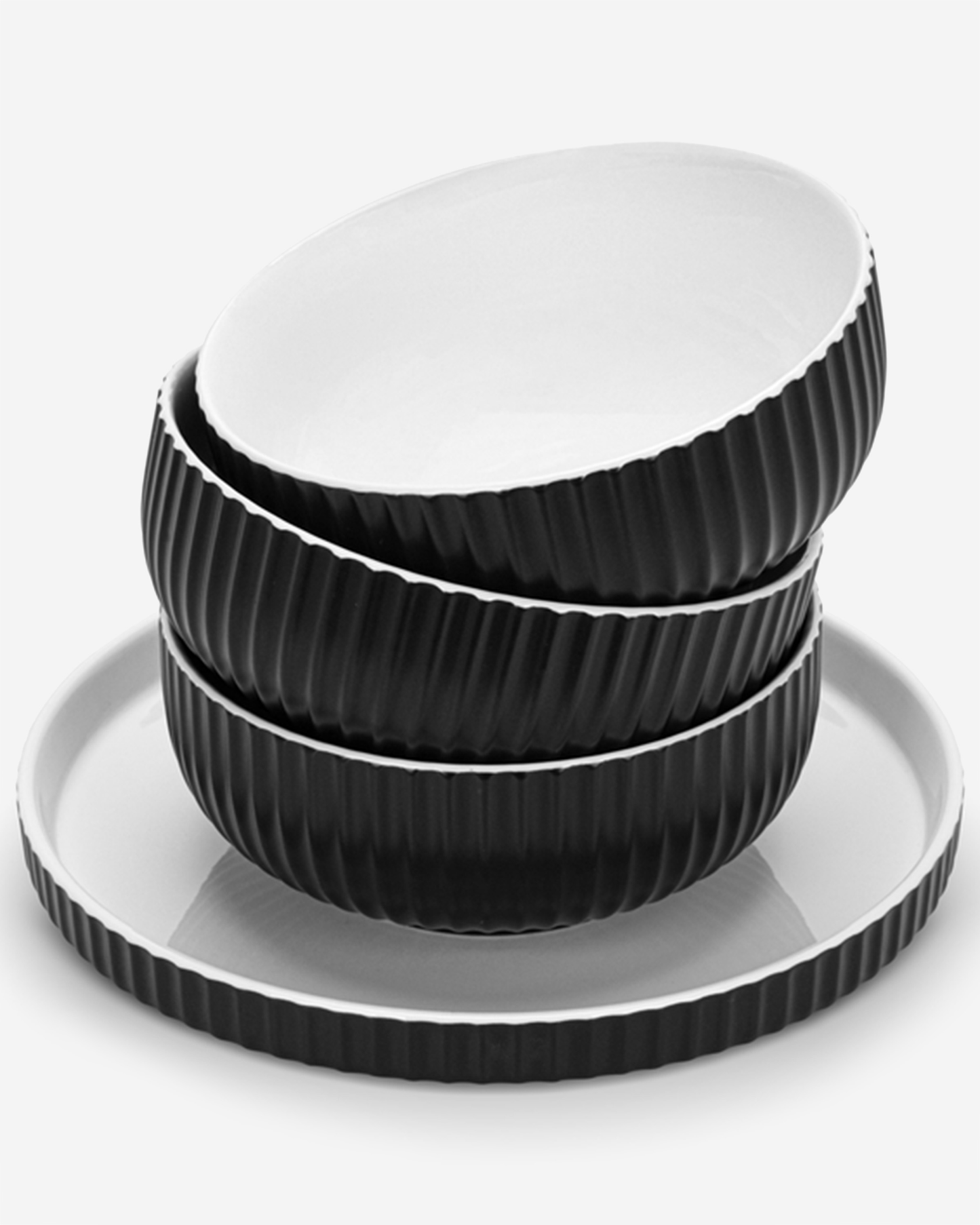 Fissman Durable Porcelain Tableware Set Onyx 12 Piece