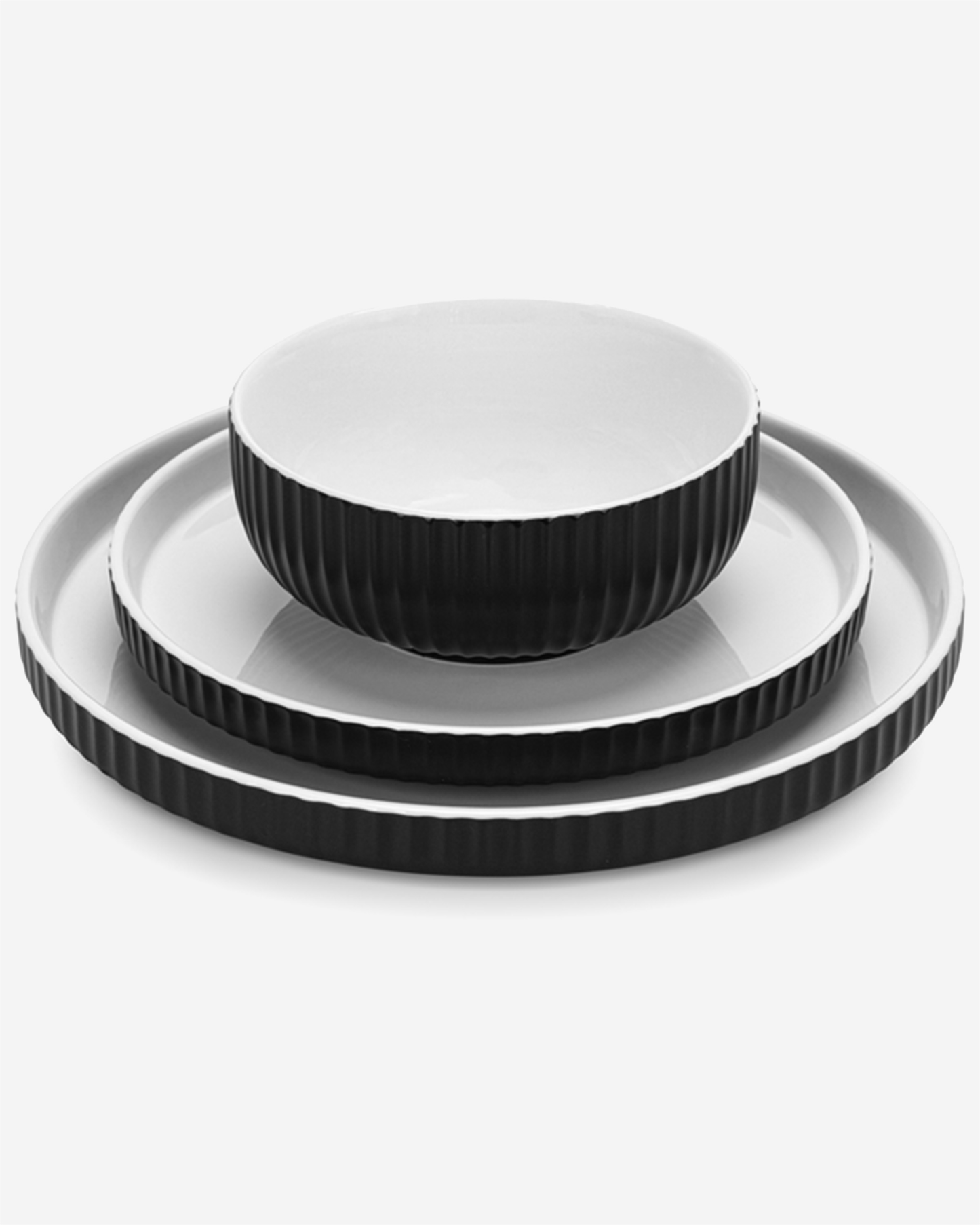 Fissman Durable Porcelain Tableware Set Onyx 12 Piece