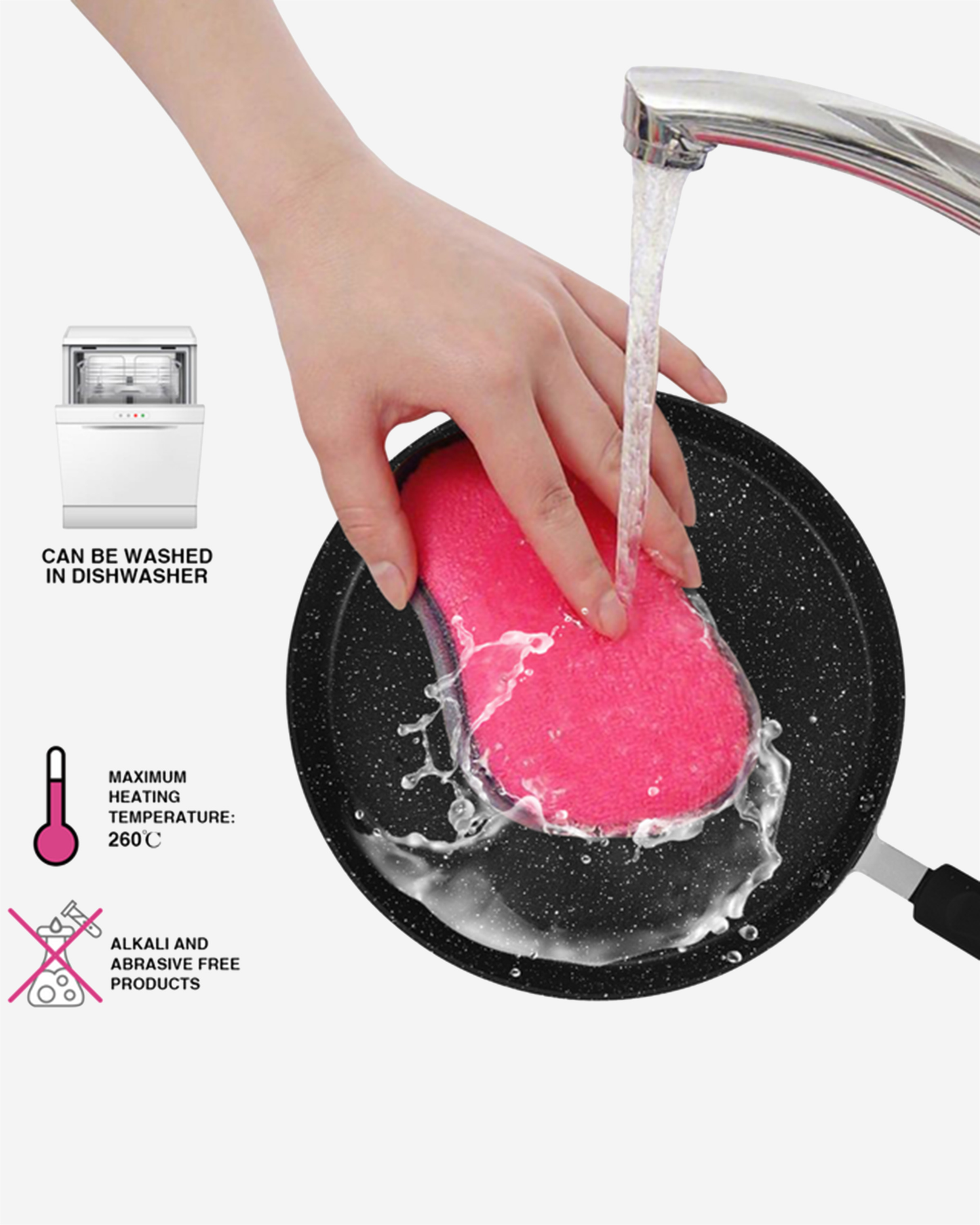 Fissman Non Stick Aluminium Crepe Pan Jet Black 20cm