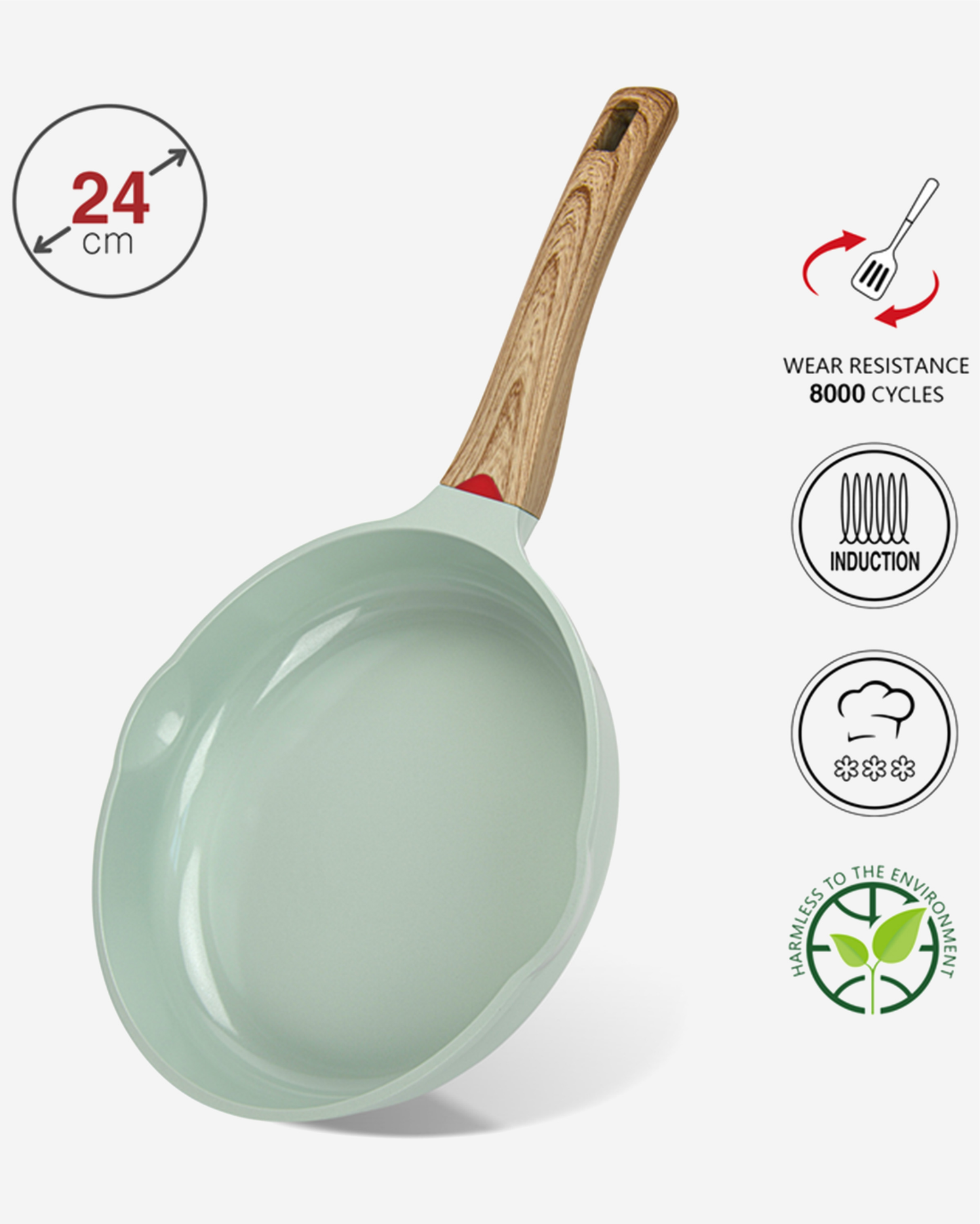 Fissman Non Stick Cast Aluminium Frying Pan Cameo 24×5cm