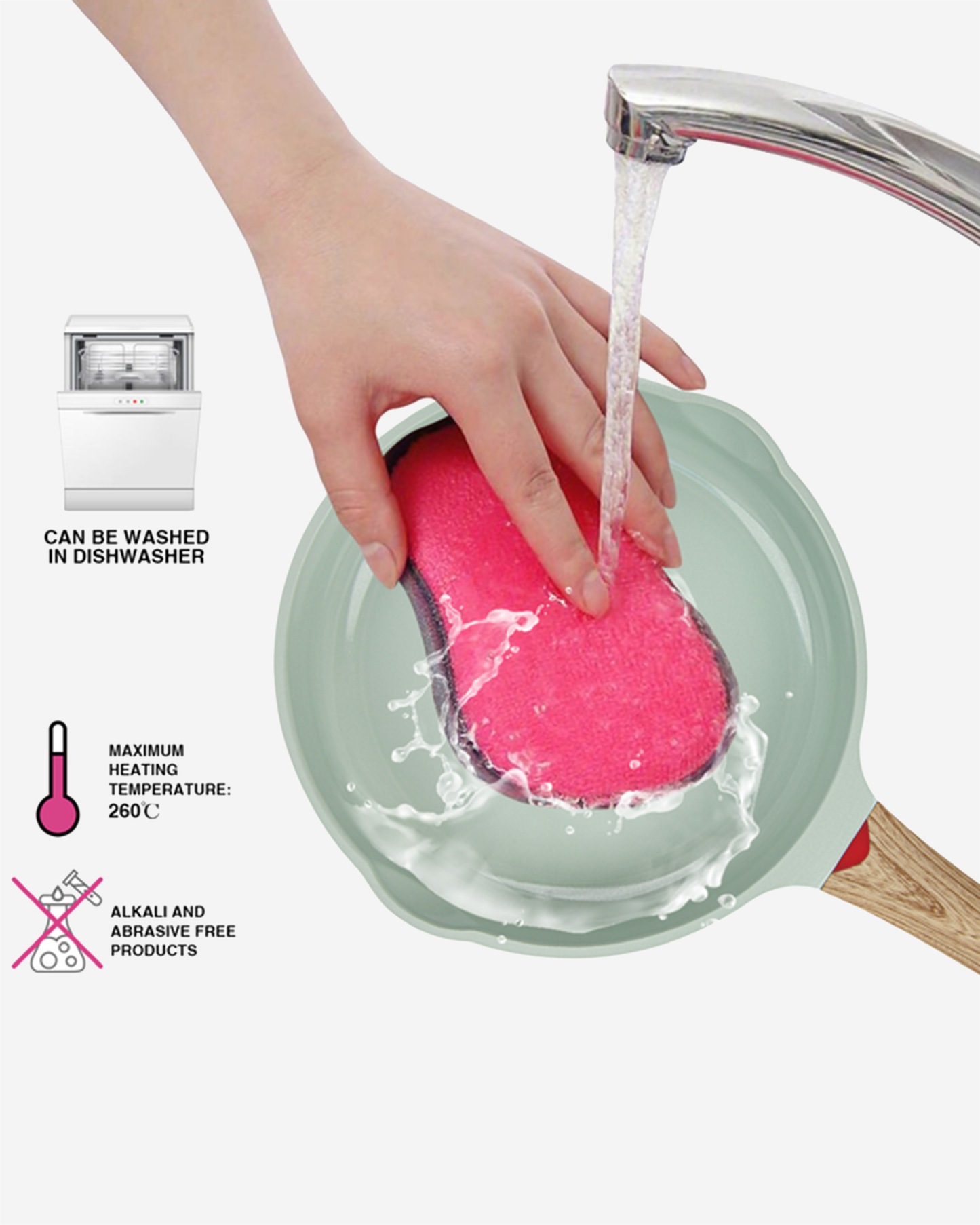 Fissman Non Stick Cast Aluminium Frying Pan Cameo 24×5cm