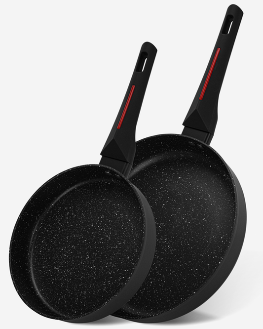 Fissman 2-Piece Frying Pans Marbella 20x4.5cm And 26x5.5cm (Aluminium With Non-Stick Coating)