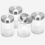Fissman Glass Food Storage Jars 1300ml 4 Piece