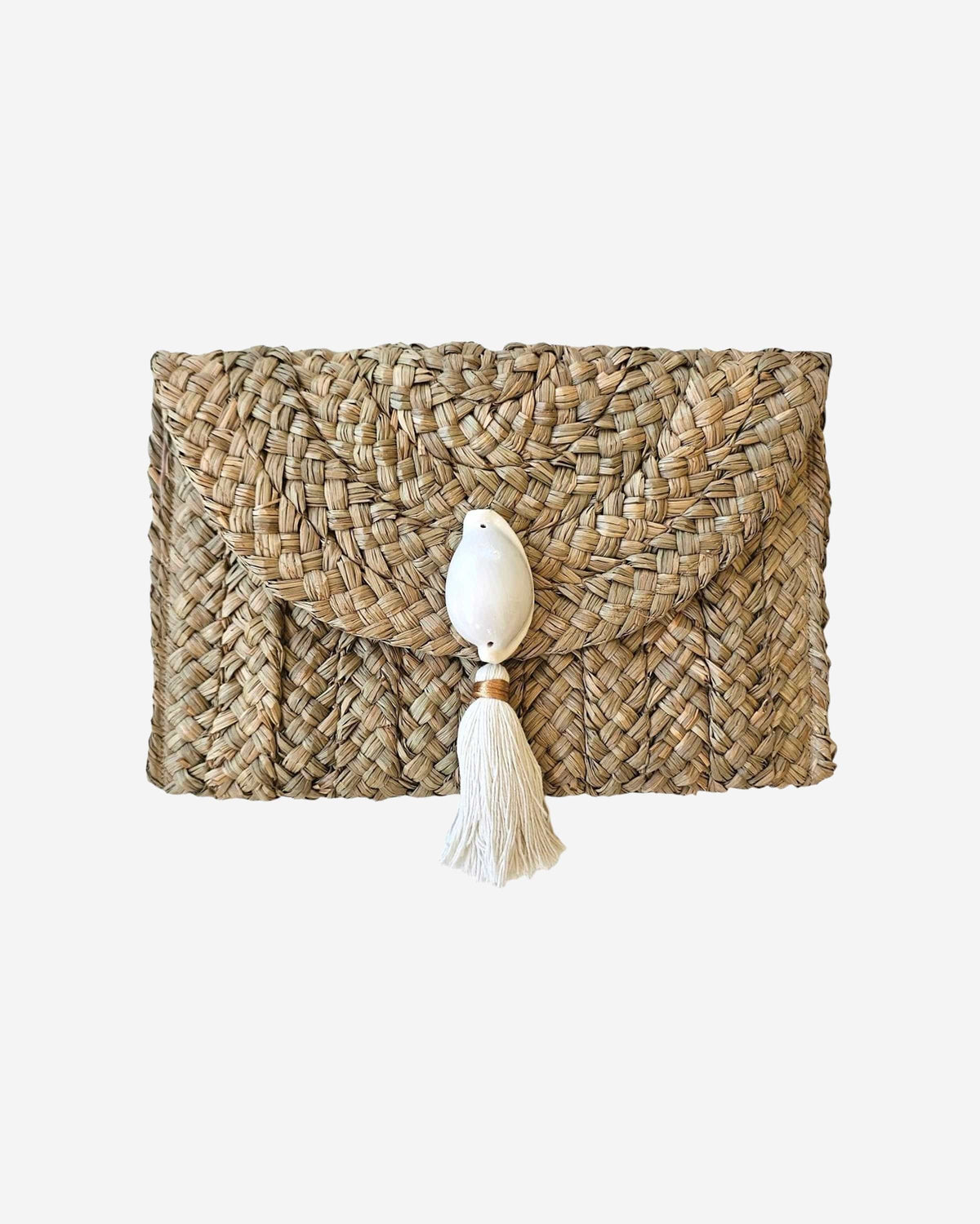 Moana Egg Shell & Straw Clutch