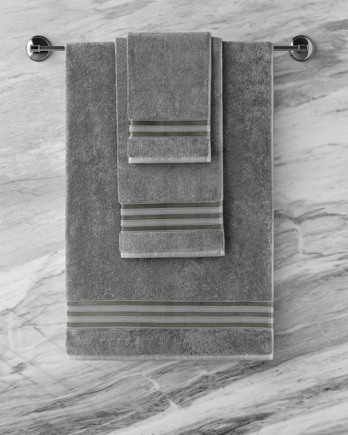 Togas Arcadia Bath Towel in Dark Grey