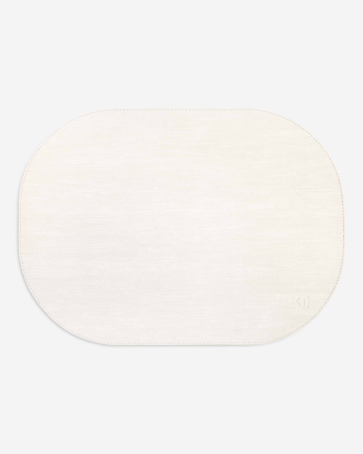Togas Joseph Placemat Oval in Ecru Grey