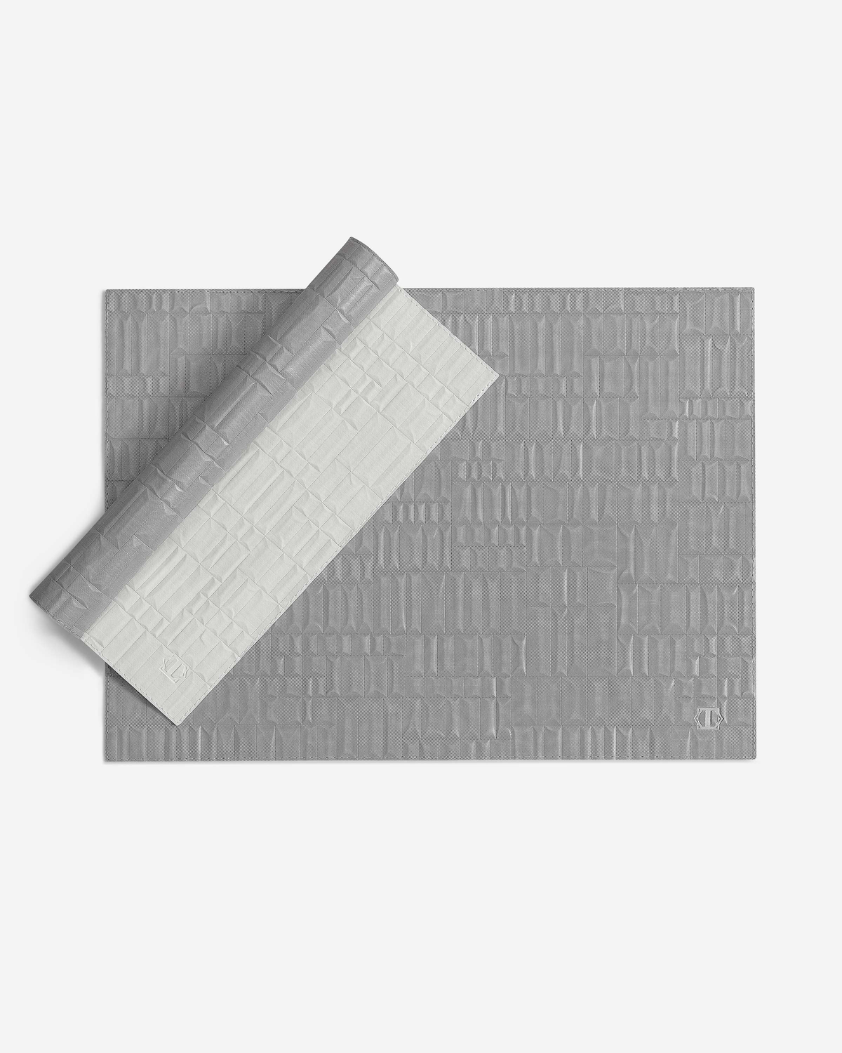 Togas George Placemat Rectangular in Grey White