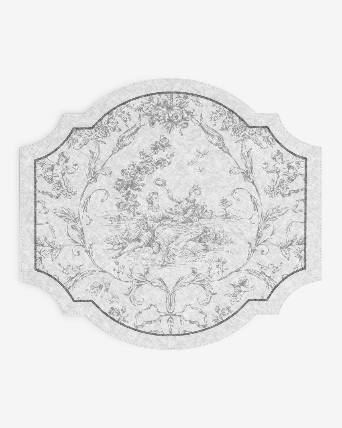 Togas Martinelli Placemat Oval in Grey