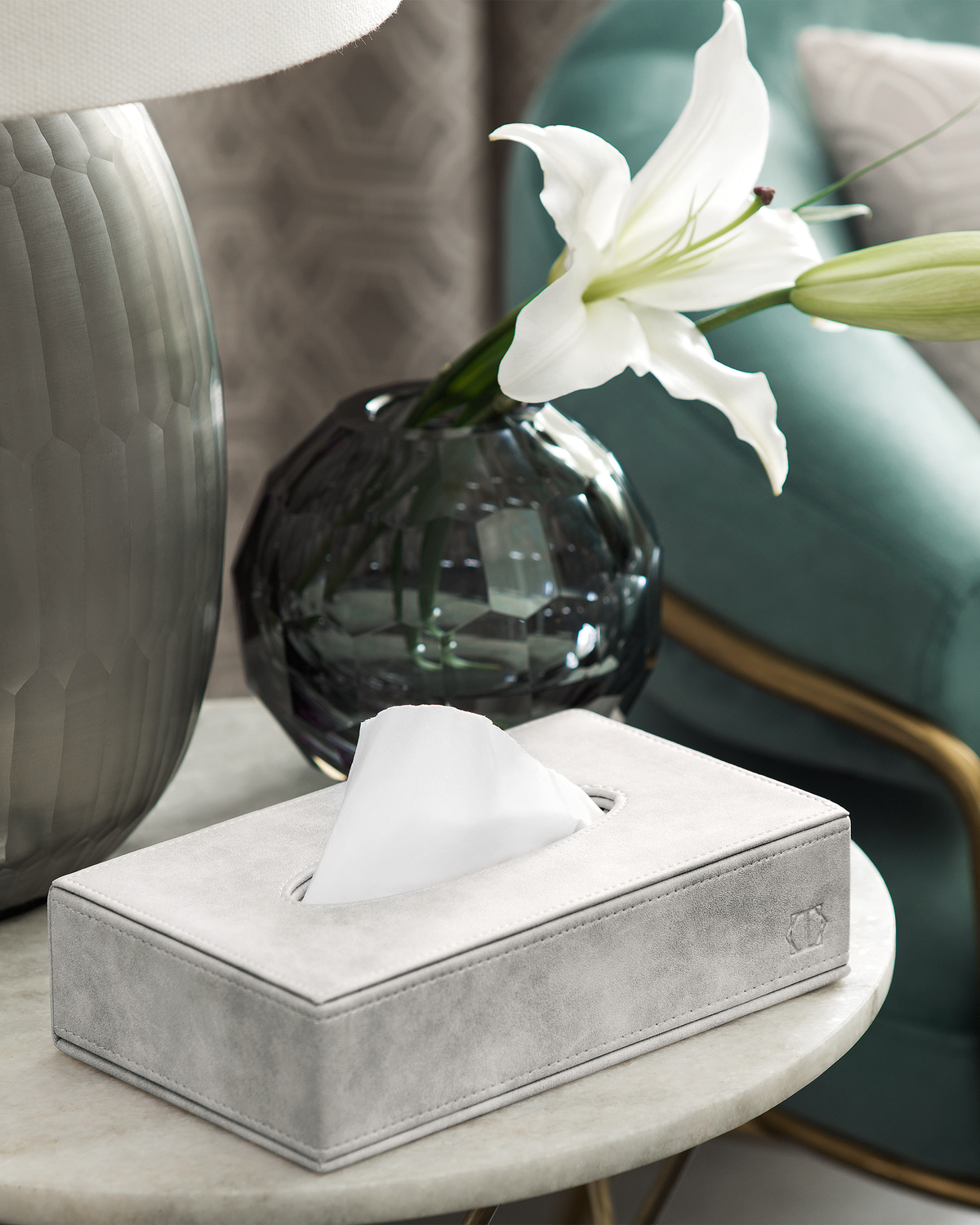 Togas Dunford Tissue box  rectangular in Ecru