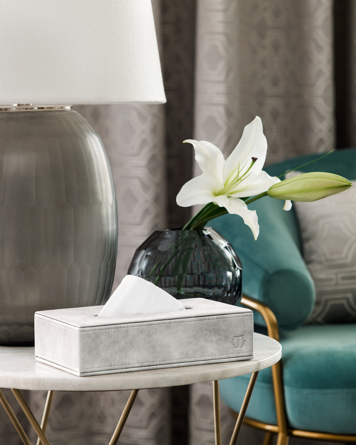 Togas Dunford Tissue box  rectangular in Ecru