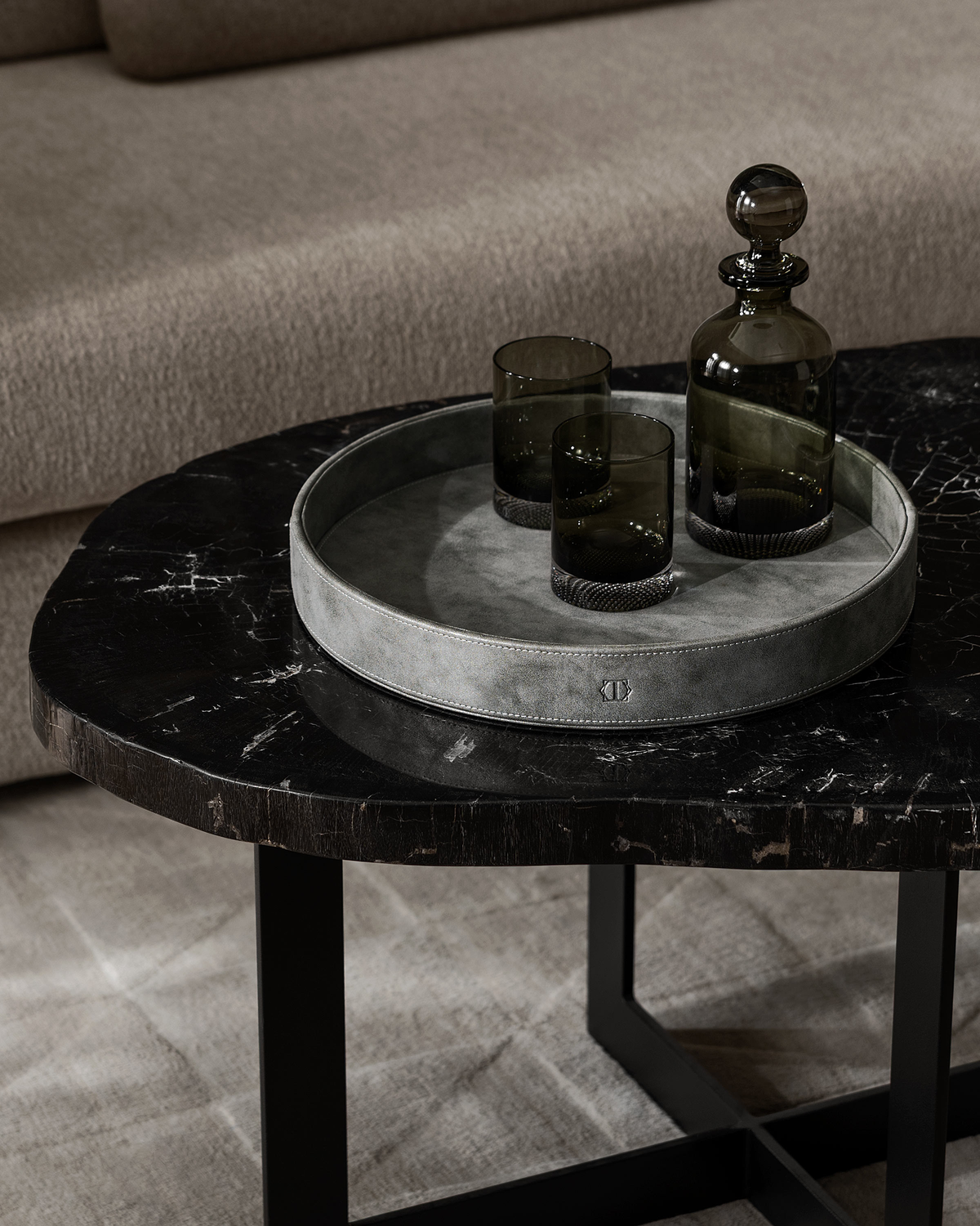 Togas Dunford Round Serving Tray