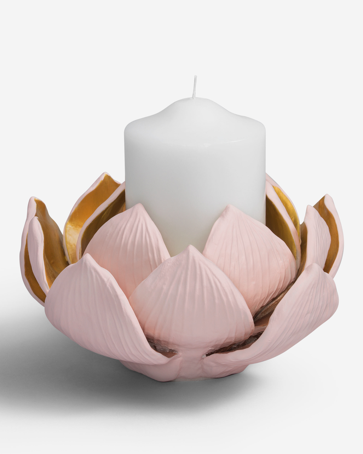 Togas Lelut Ceramic candle holder in Pink