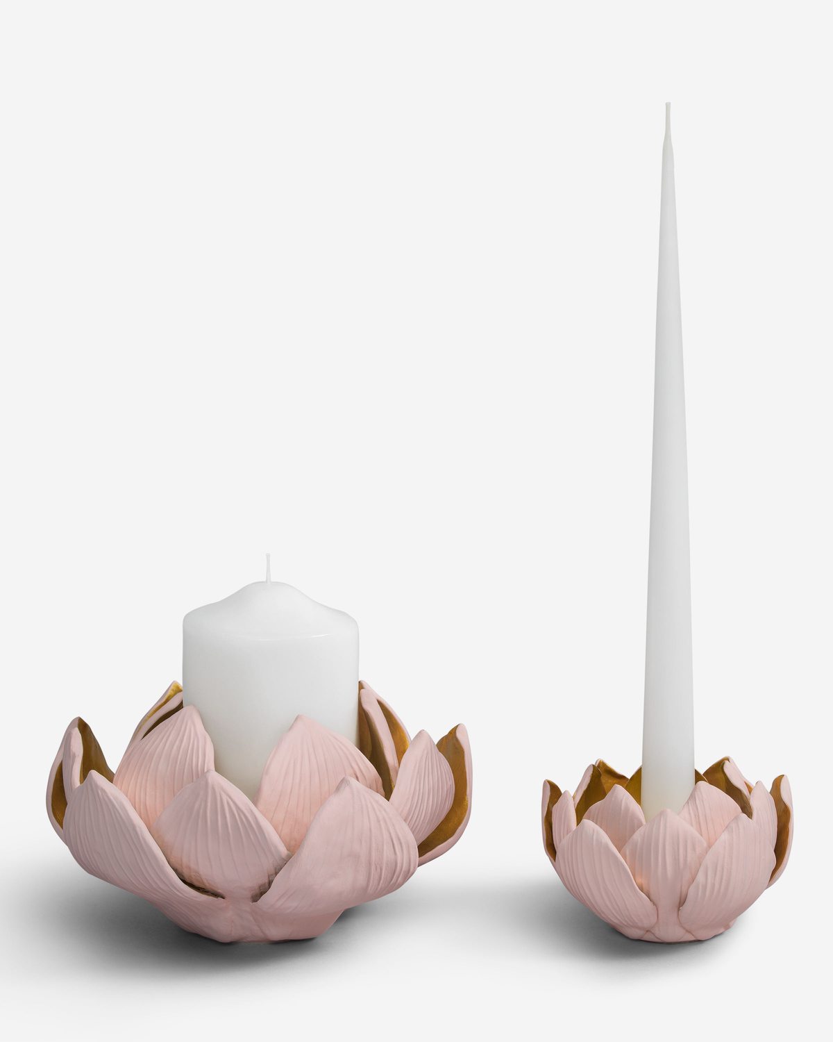 Togas Lelut Ceramic candle holder in Pink