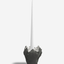 Togas Leffer ceramic candle holder in Grey