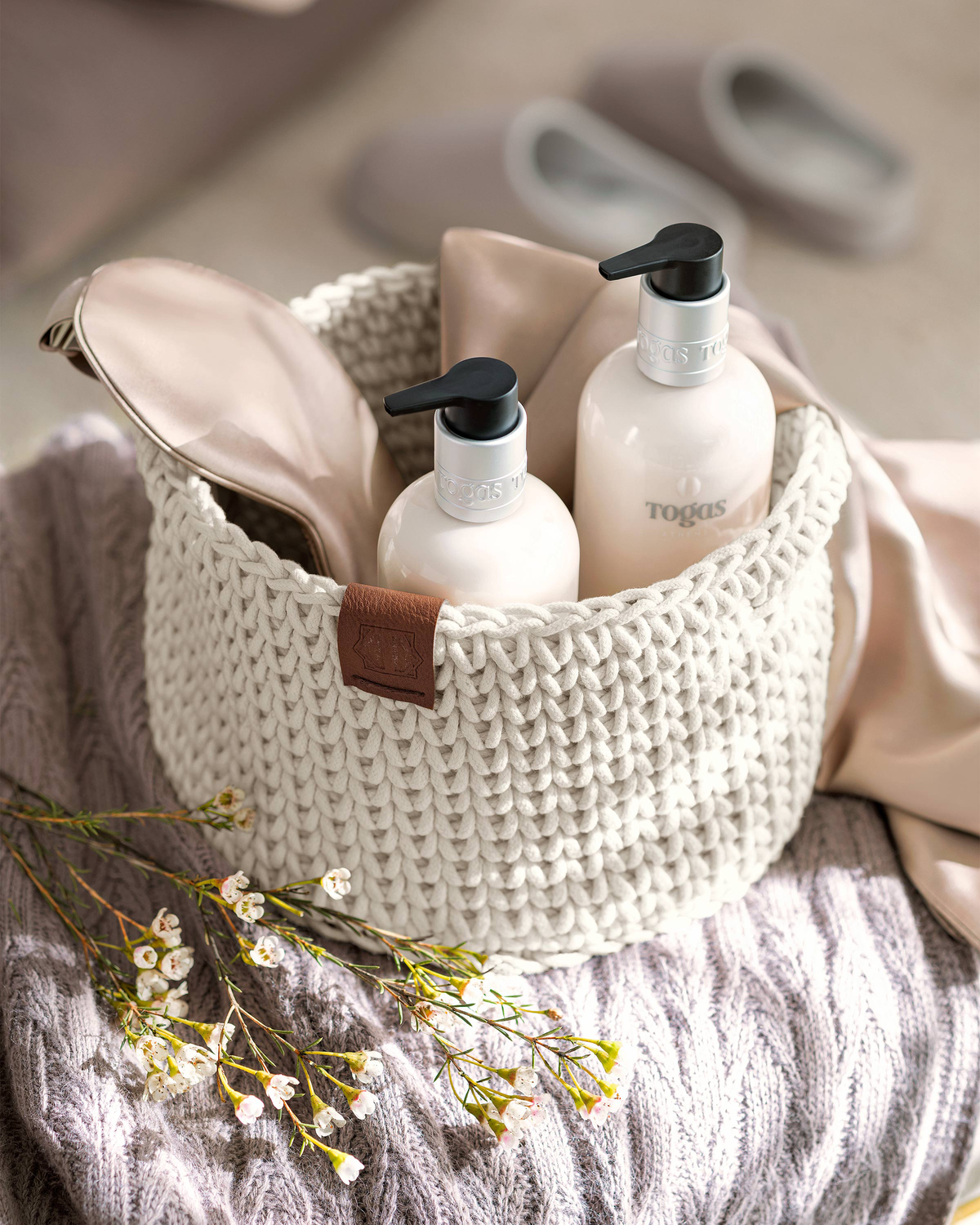 Togas Medioni Storage basket in Grey