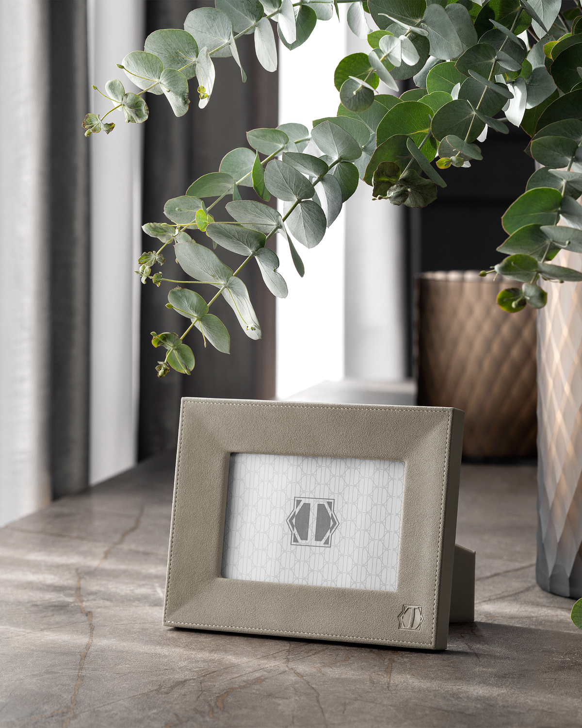 Togas Velus Photo frame in Grey Beige