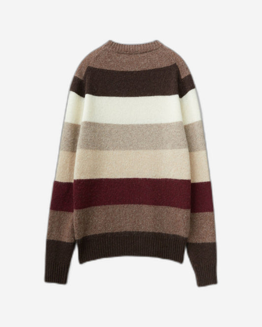 Striped sweater in pure Shetland wool