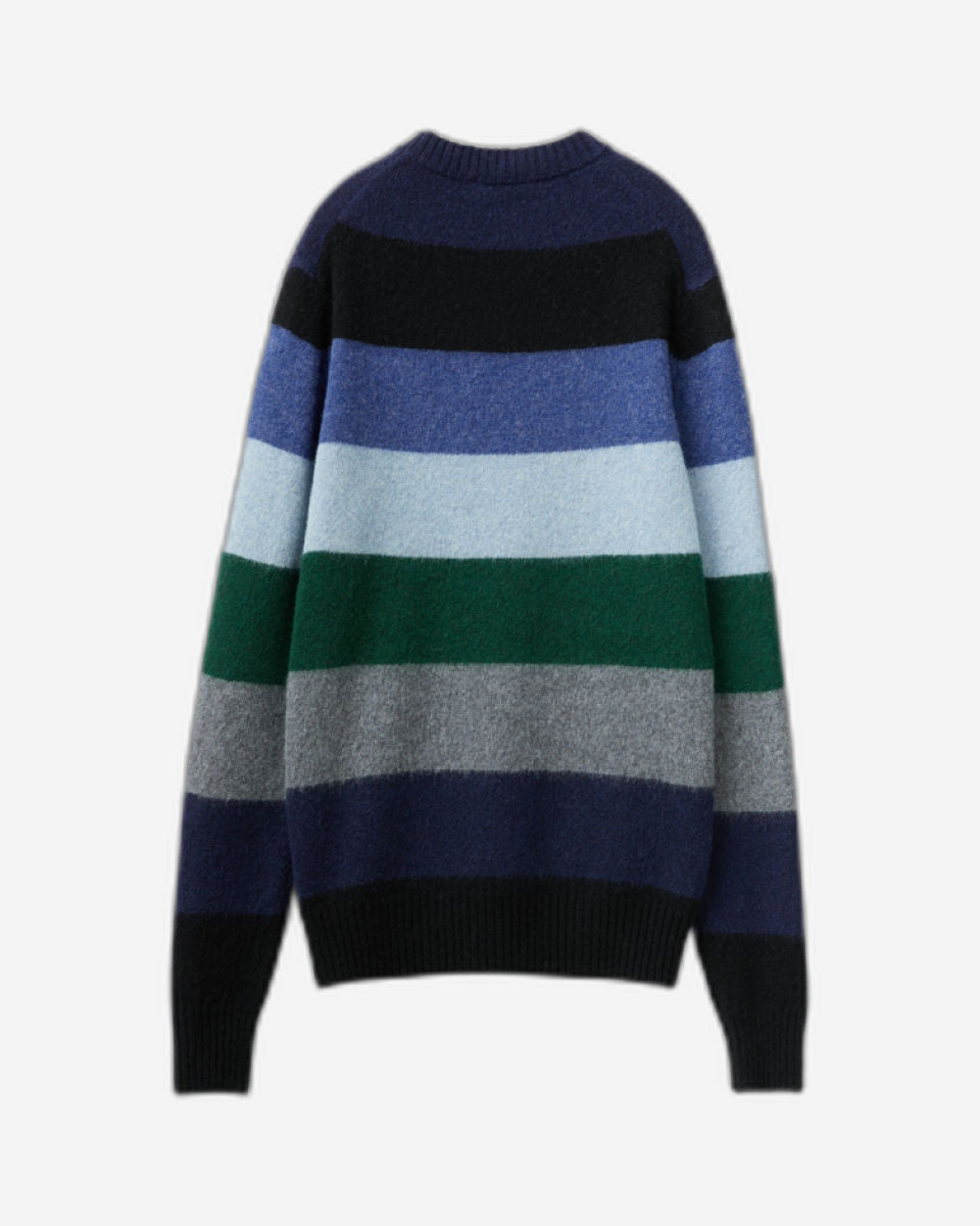 Striped sweater in pure Shetland wool