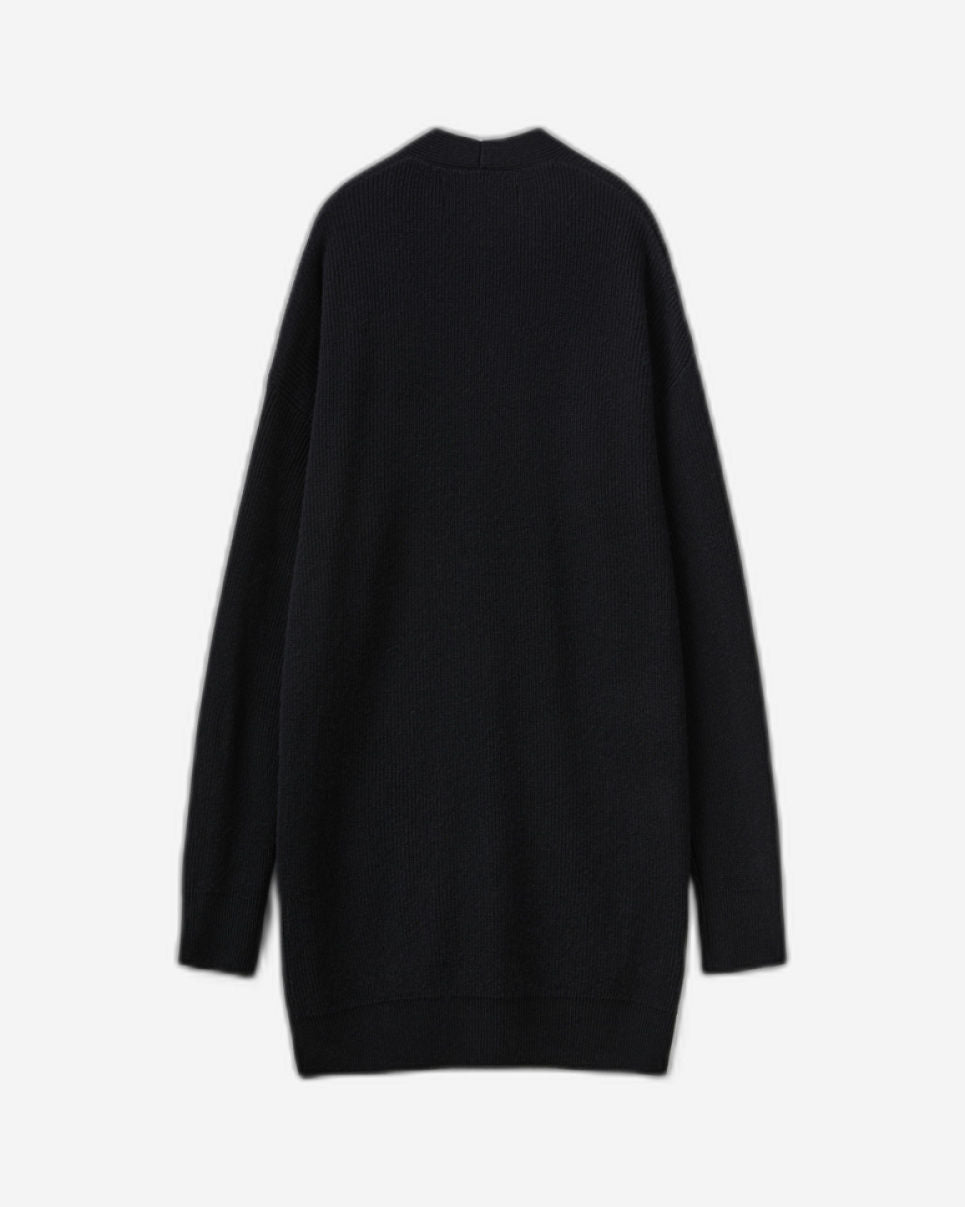 Oversized fit cardigan in wool blend