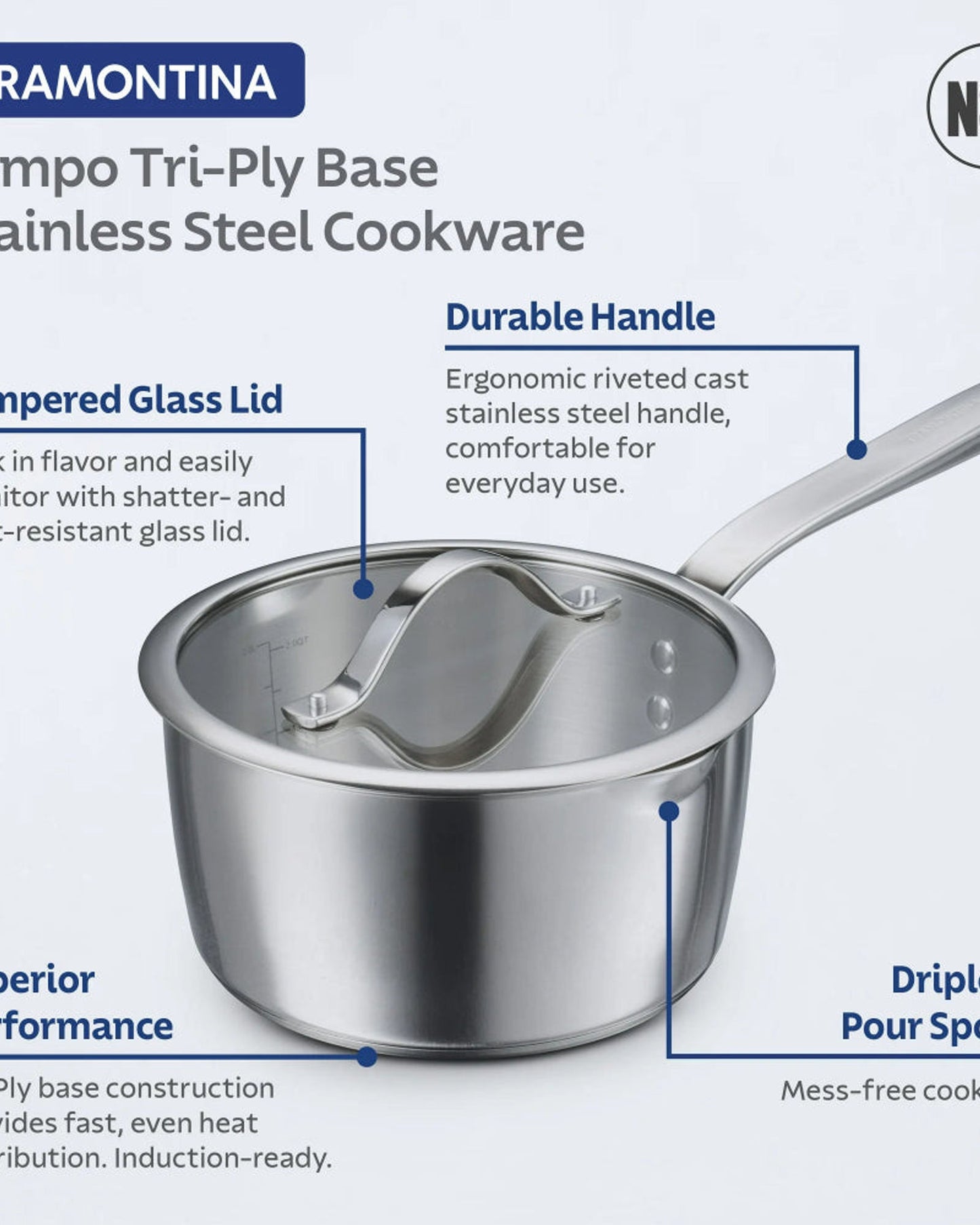 Tramontina Tempo Cookware Set 9Pc