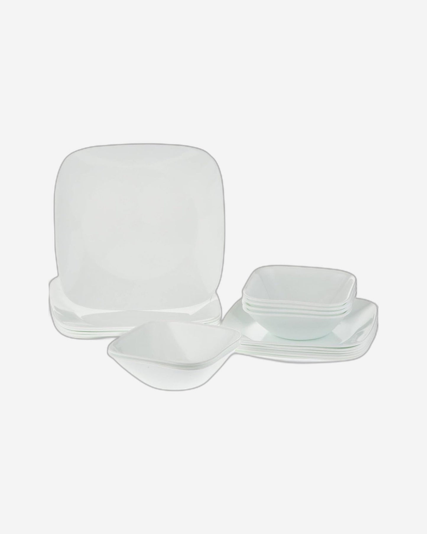 Corelle Dinnerware Set 18Pc Square Pure White
