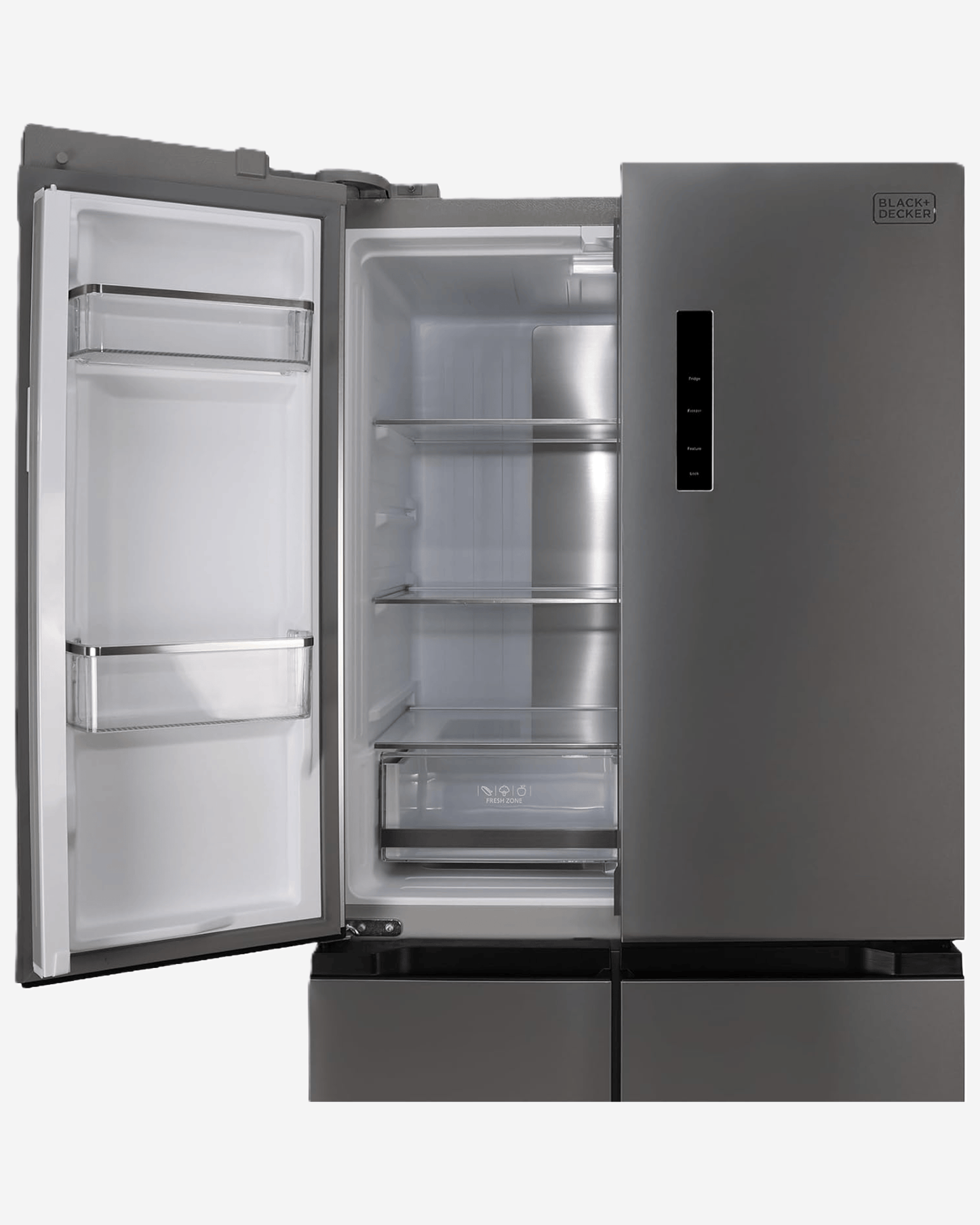 Black+Decker 436L Total No Frost Cross Door Refrigerator