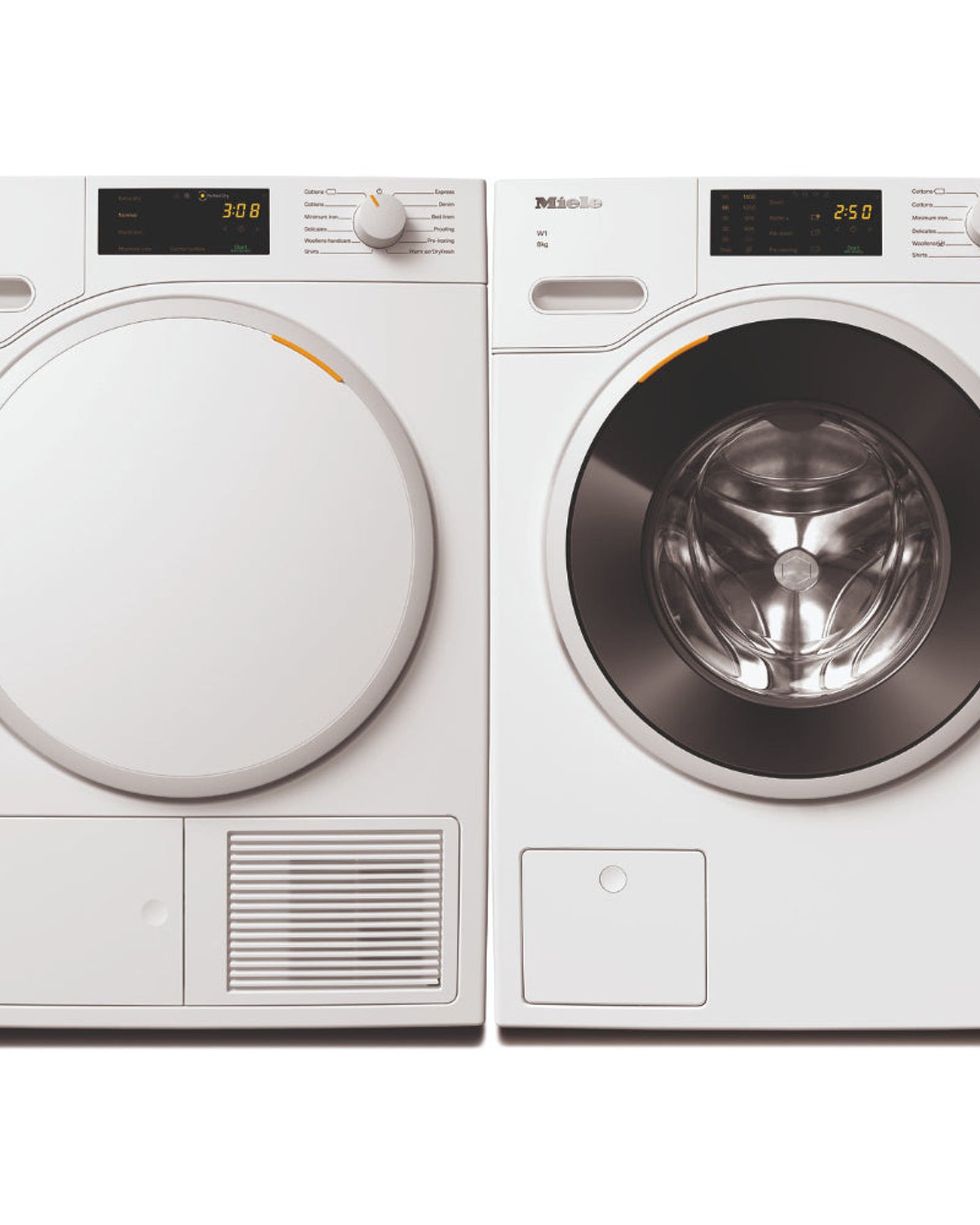 Miele Extra Quiet Washing Machine + Heat Pump Dryer