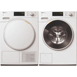 Miele Extra Quiet Washing Machine WWD 120 WCS: 8 kg, 1400 rpm and Miele Energy Efficient Heat-Pump Dryer TWC 220 WP 8kg, Perfectly Dried Cloth