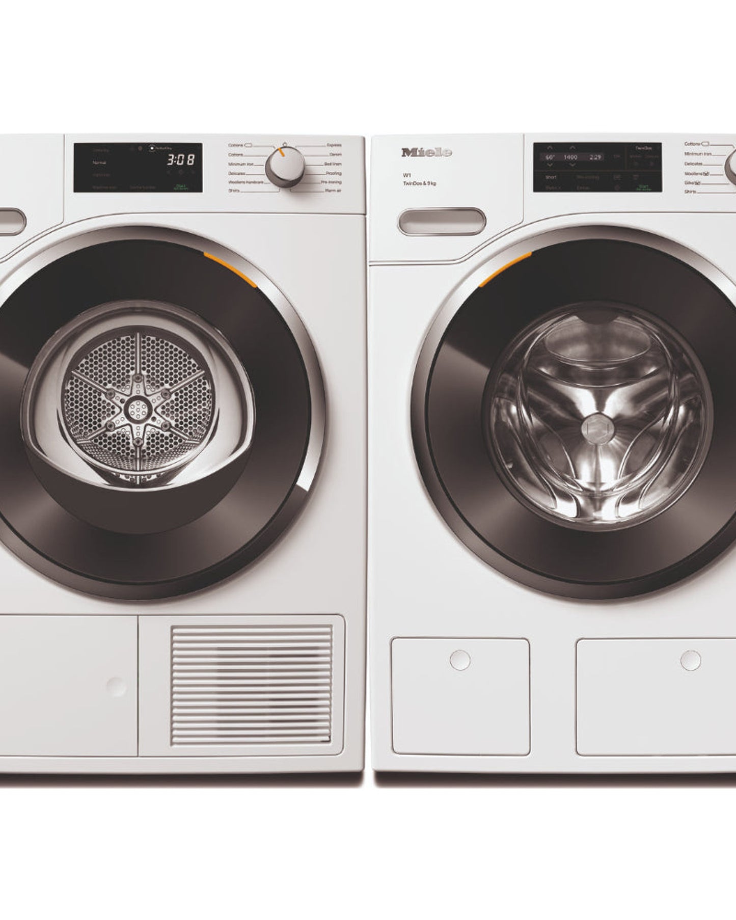 Miele Extra Quiet Washing Machine + Energy Efficient Heat-Pump Dryer