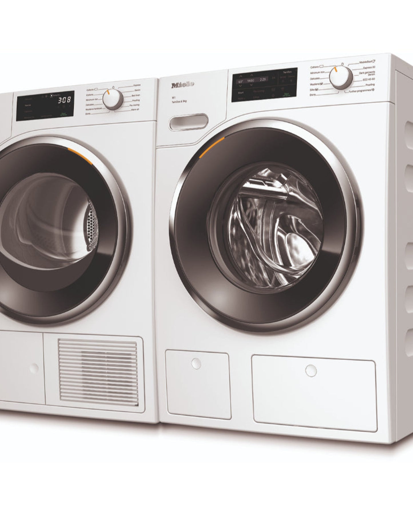 Miele Extra Quiet Washing Machine + Energy Efficient Heat-Pump Dryer