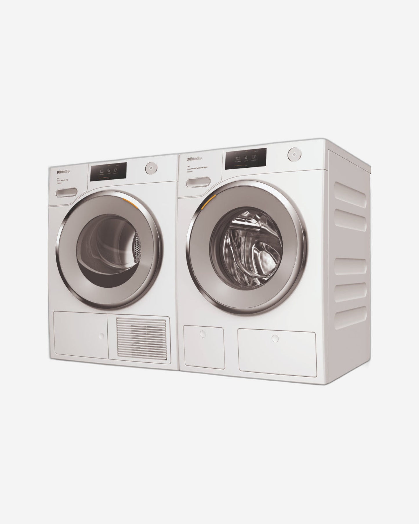 Miele Extra Quiet Washing Machine + Passion T1 Heat-Pump Dryer