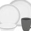 Corelle Dinnerware Set 16Pc Mystic Grey