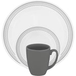 Corelle Dinnerware Set 16Pc Mystic Grey