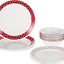 Corelle Dinnerware Set 18Pc Crimson Trellis