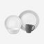 Corelle Dinnerware Set 16Pc Bayside Dots Gray