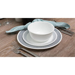 Corelle Dinnerware Set 16Pc Bayside Dots Gray