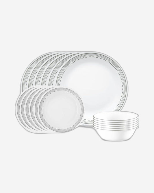 Corelle 18 PCS DINNER SET MYSTIC GREY
