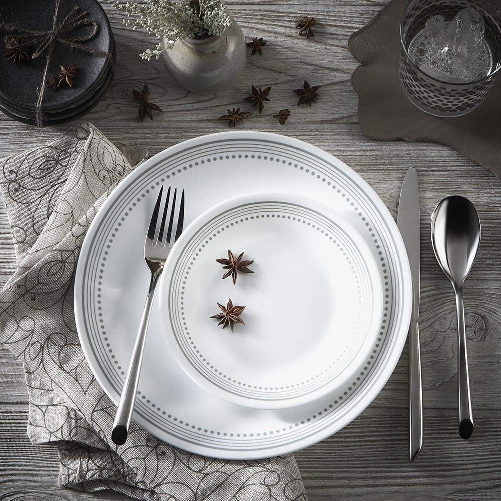 Corelle 18 PCS DINNER SET MYSTIC GREY