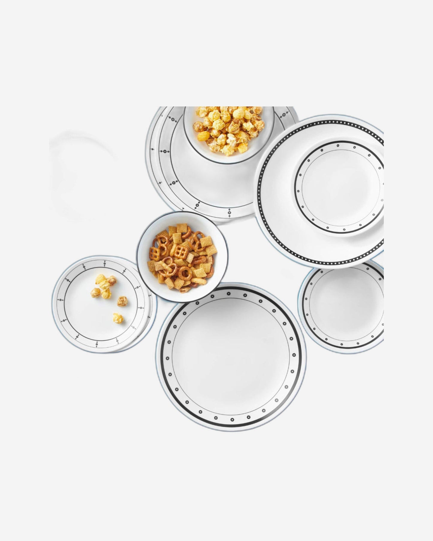Corelle Dinnerware Set 18Pc Black & White