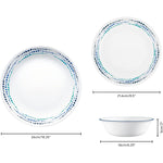 Corelle Dinnerware Set 12Pc Ocean Blue