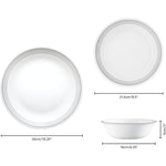 Corelle Dinnerware Set 12Pc Mystic Grey